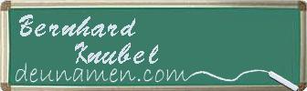 Bernhard Knubel Visitenkarte